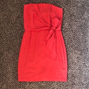 Strapless Coral Dress